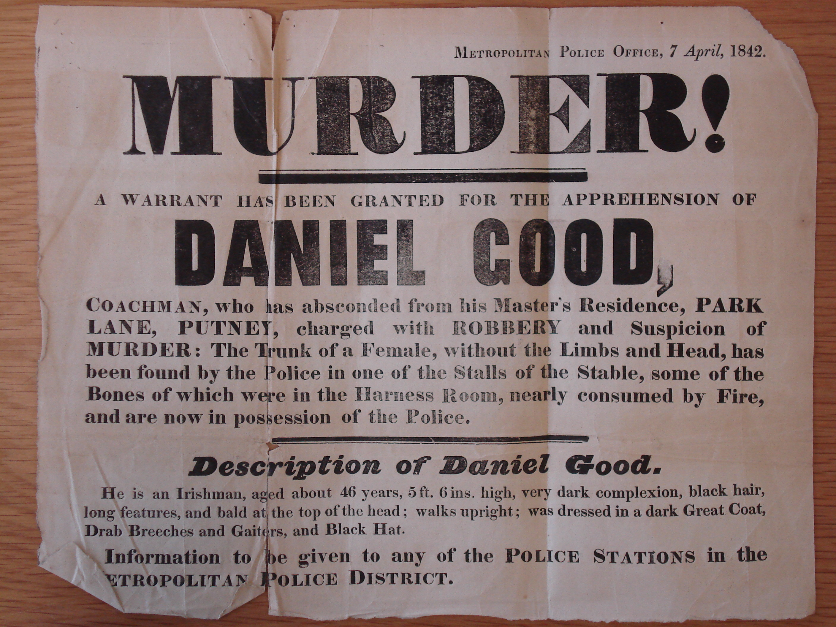 Watching the detectives: The arrest of the inappropriately-named Daniel Good.